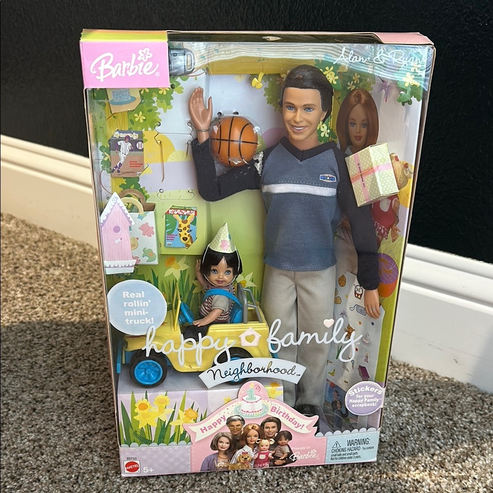 Barbie Happy Family Neighborhood - Alan & Ryan (Dad & Son) Rare 2003 NEW
